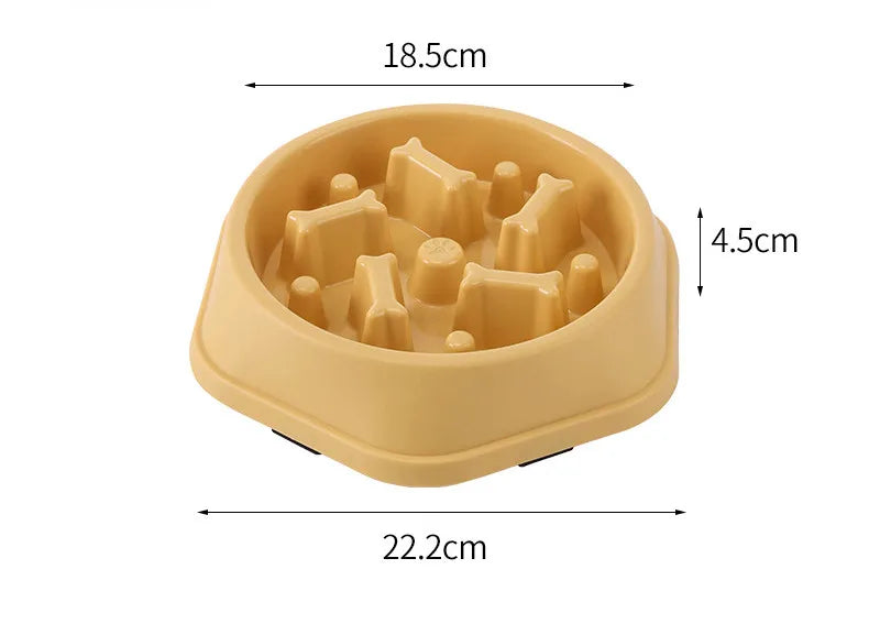 Premium Pet Slow Feeder Bowl - Healthy Eating Solution