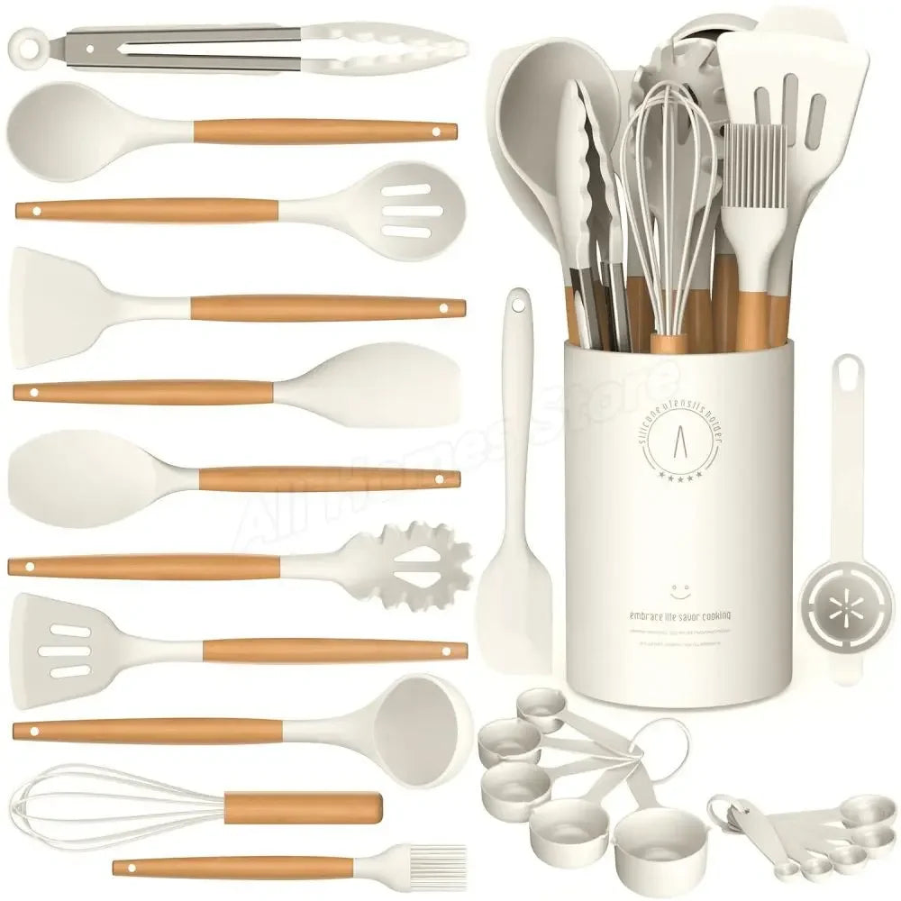 Premium Silicone Utensil Set - 12-Piece Cooking Kit
