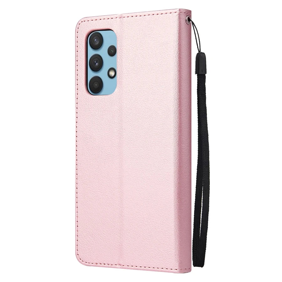 Premium Magnetic Leather Case with Card Stand for Samsung