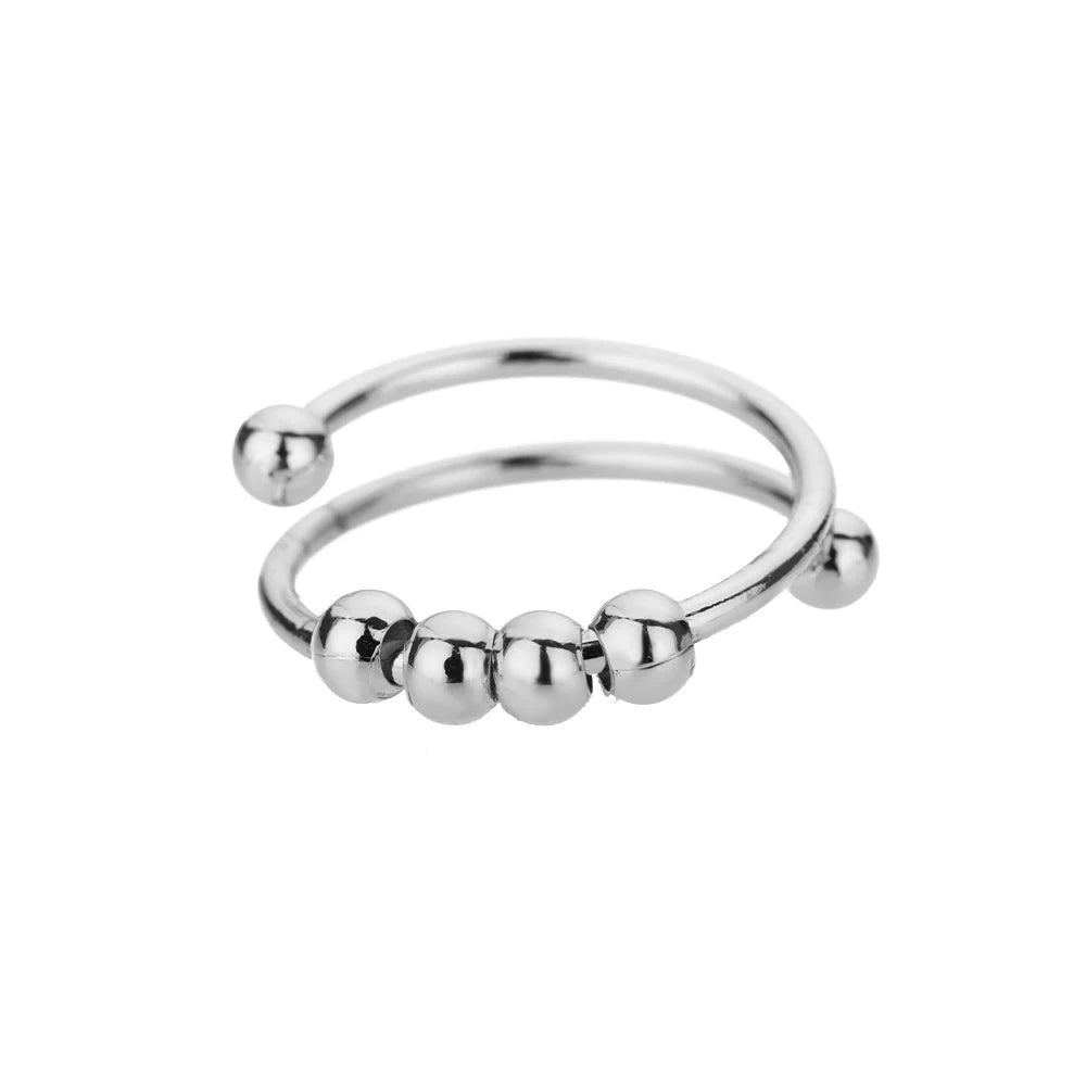 Luxury Classic Gold Stainless Steel Ring for Women