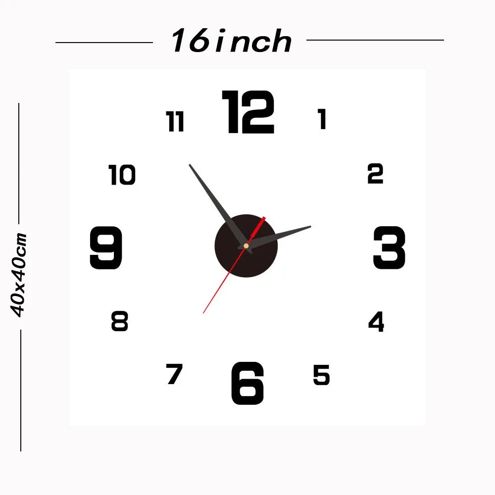 Elegant Silent Modern Wall Clock - Non-Ticking Design