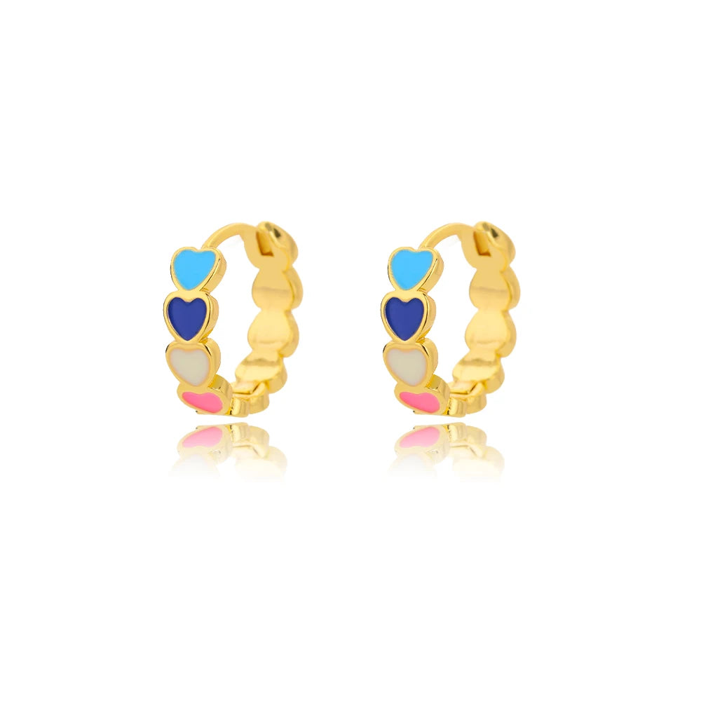 Elegant Star Hoop Earrings - Stainless Steel Y2K Jewelry