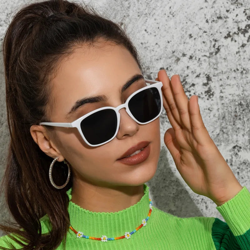 Vintage Square Sunglasses - Retro Designer Luxury Shades