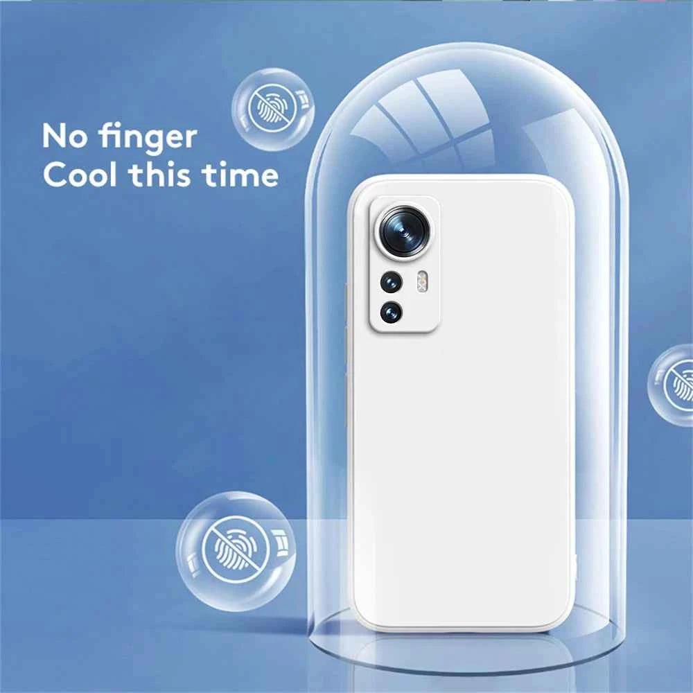 Luxury Matte Xiaomi Silicone Case with Lens Protection