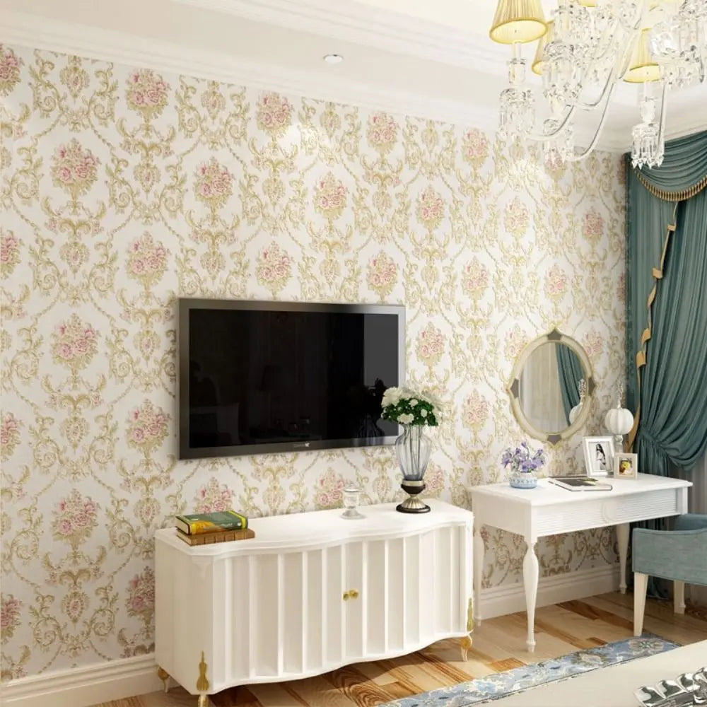 Elegant 3D Flower Wall Stickers - Self-Adhesive Decor