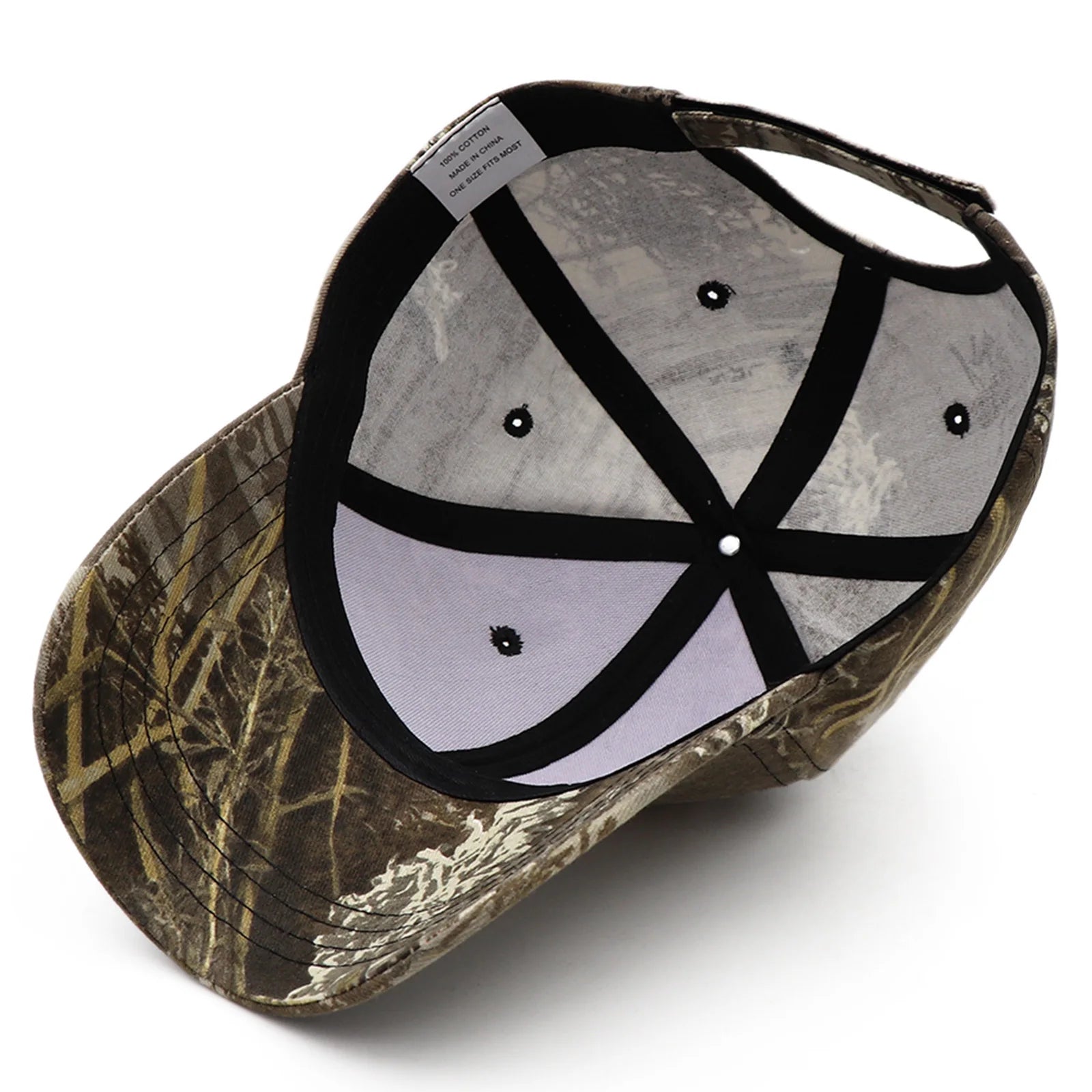 KOEP Jungle Reed Water Grass Camouflage Baseball Caps Dad Snapback Outdoor Fishing Cap With Bulrush Leaves Design For Hunting - Tulique