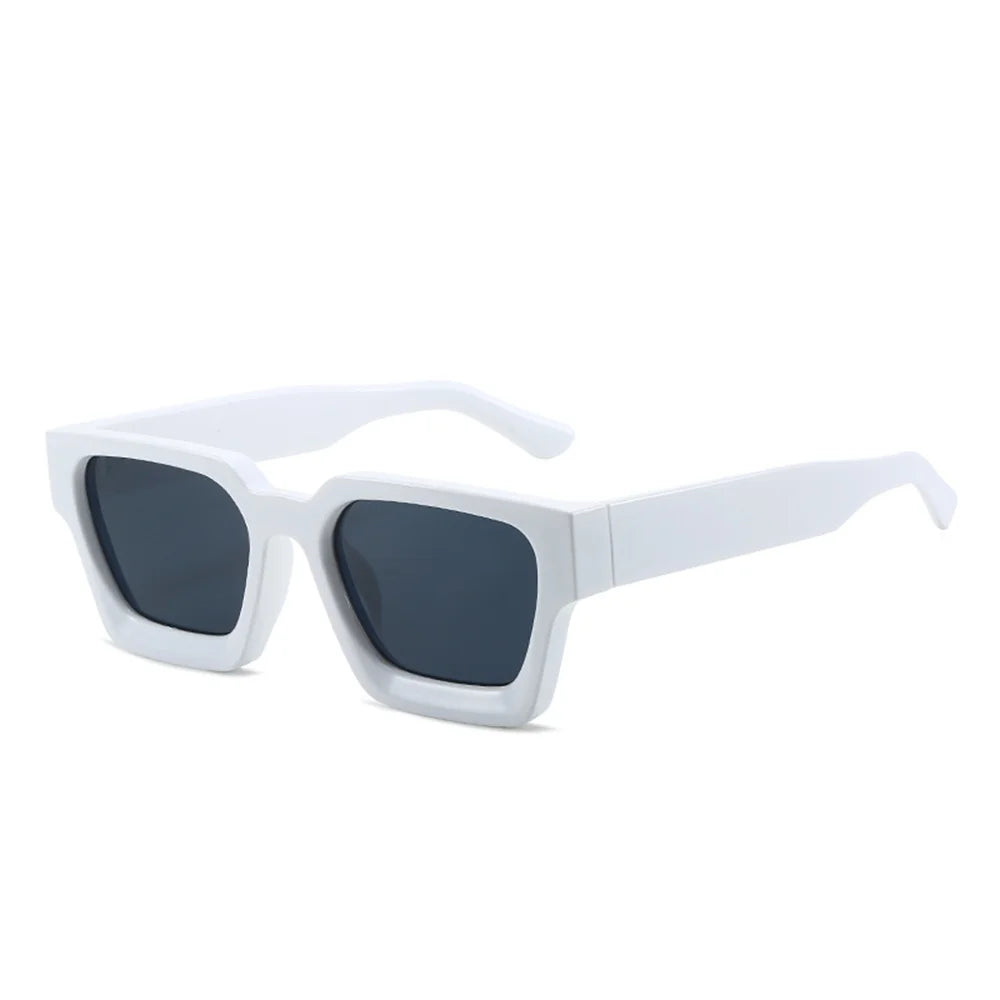 Designer Square Frame Sunglasses - UV400 Retro Shades