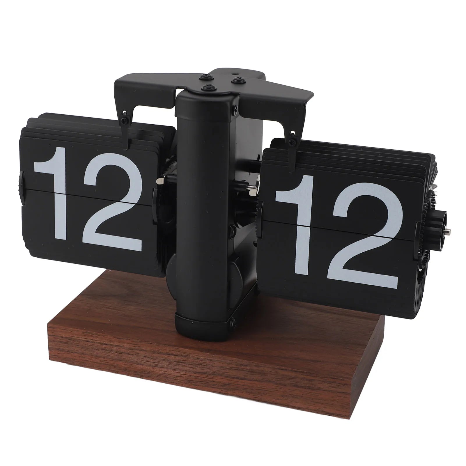 Vintage Auto Desk Clock - antique-style with rotary knob and large numbers