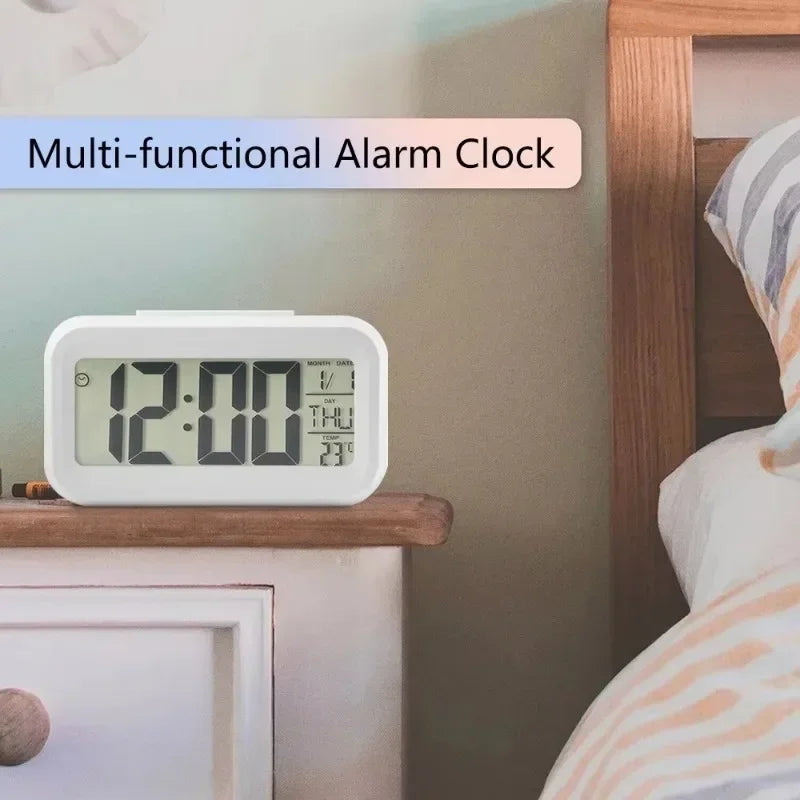 Premium Digital Alarm Clock - LED Multifunction Desktop Display