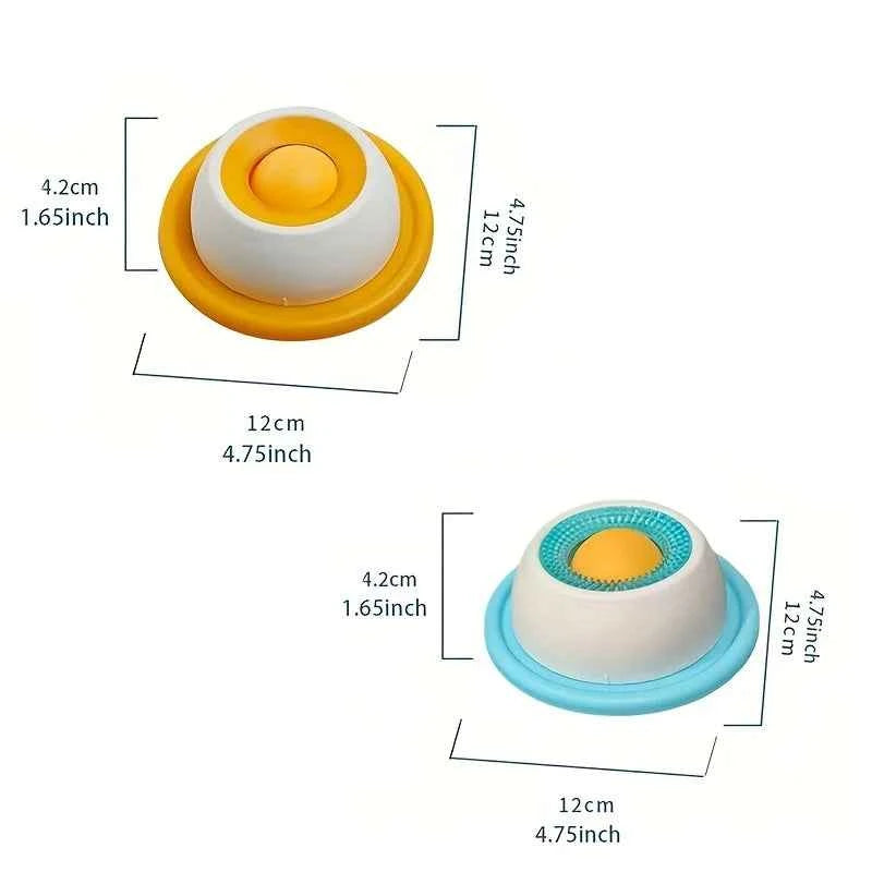 Pet Lick Mat Yogurt Licking Plate Slow Feeder for Dogs & Cats - Interactive Snack Bowl, Promotes Dental Health, Pet Licking Mat