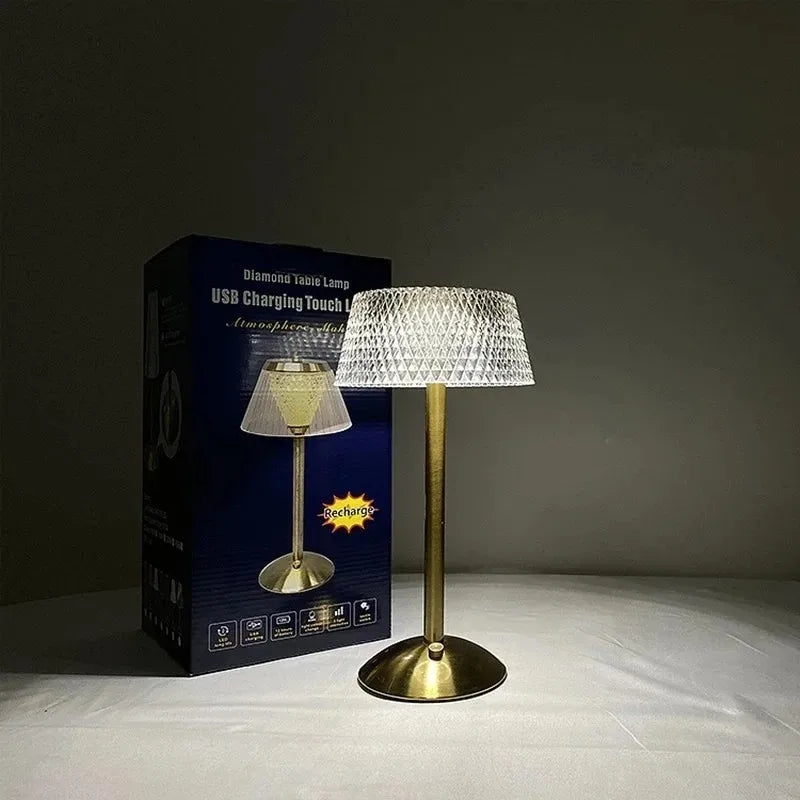 Premium Rechargeable LED Desk Lamp - Touch Dimming & Portable