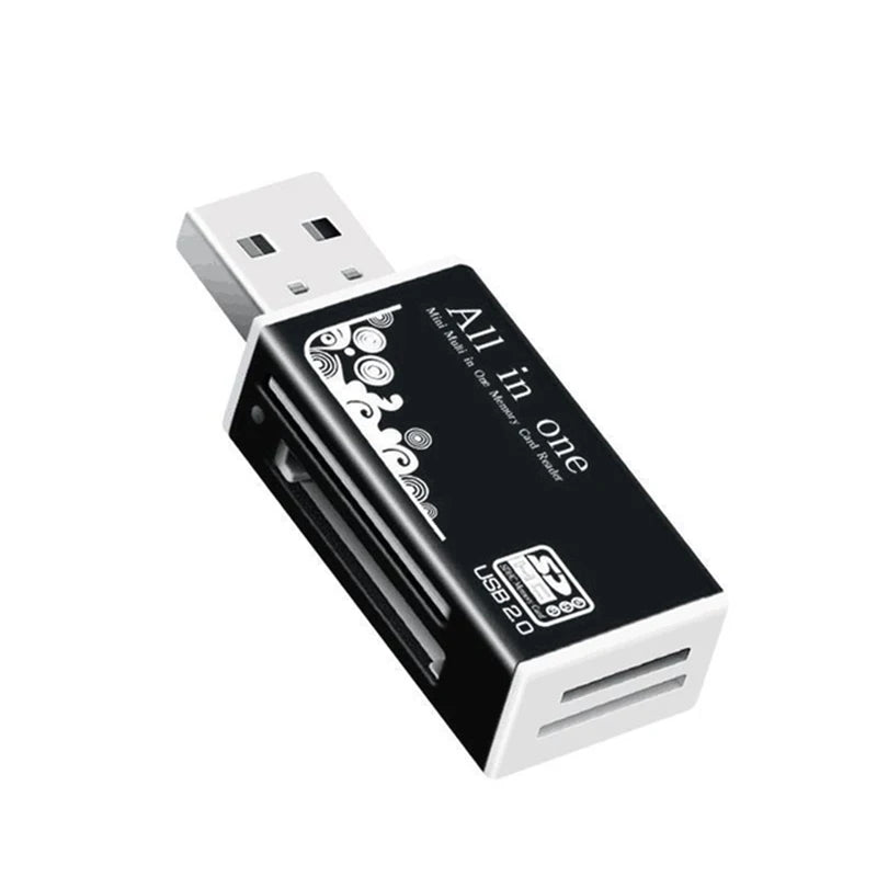 Premium Alloy 4-Port USB Memory Card Reader - Fast Data Transfer