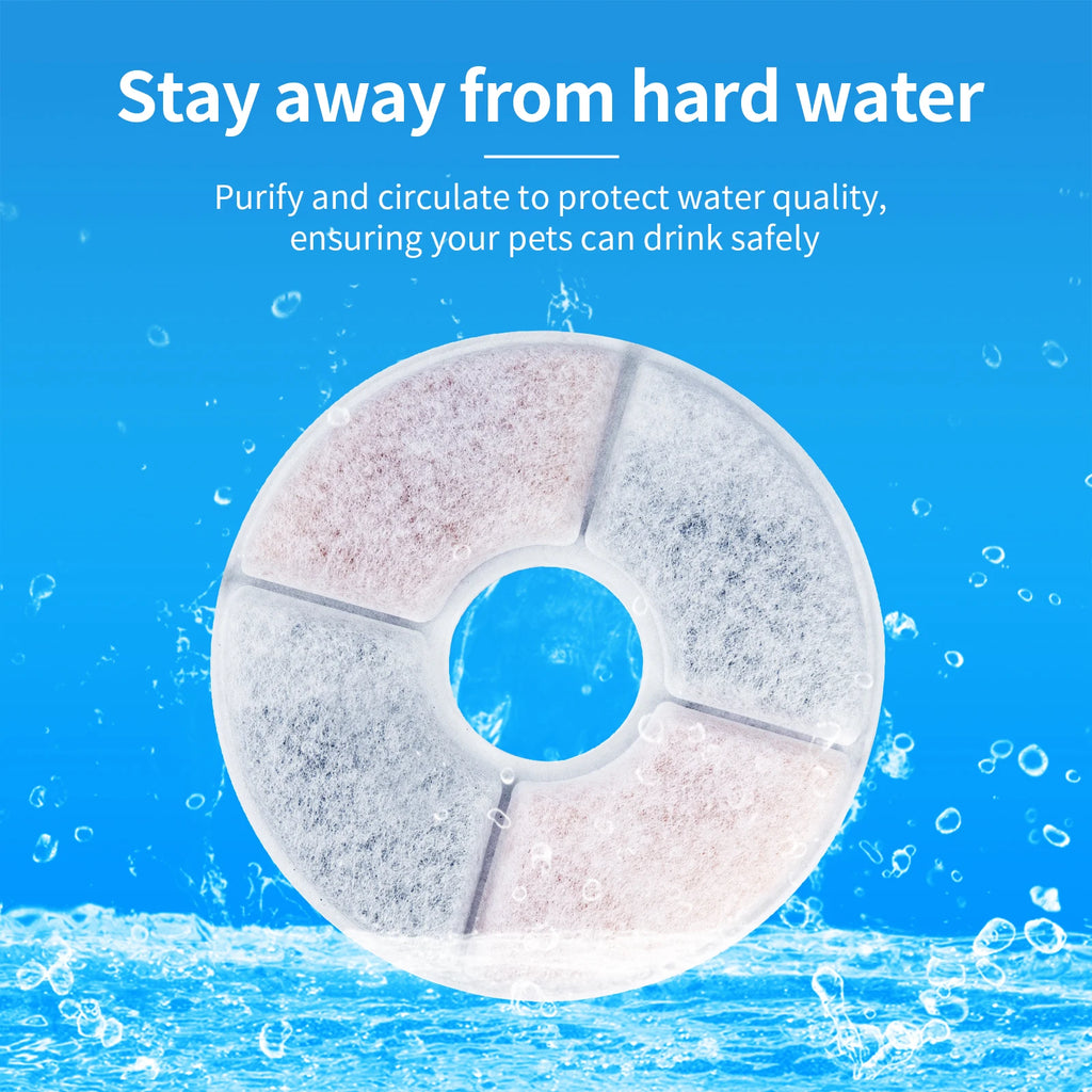 Premium Cat Water Fountain Filters - Activated Carbon Replacement