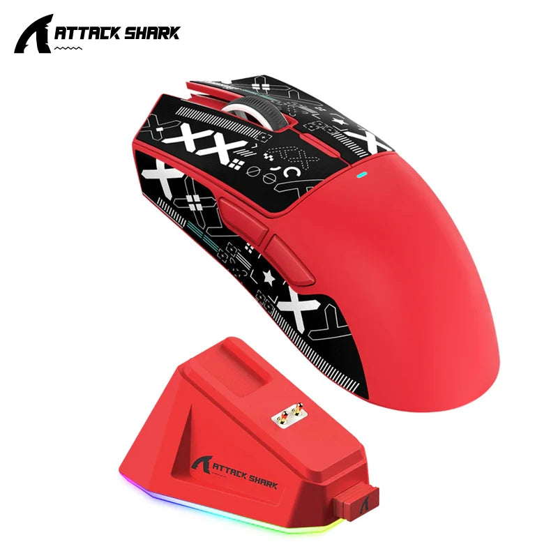 Premium Wireless Gaming Mouse with Dock - RGB & Macro