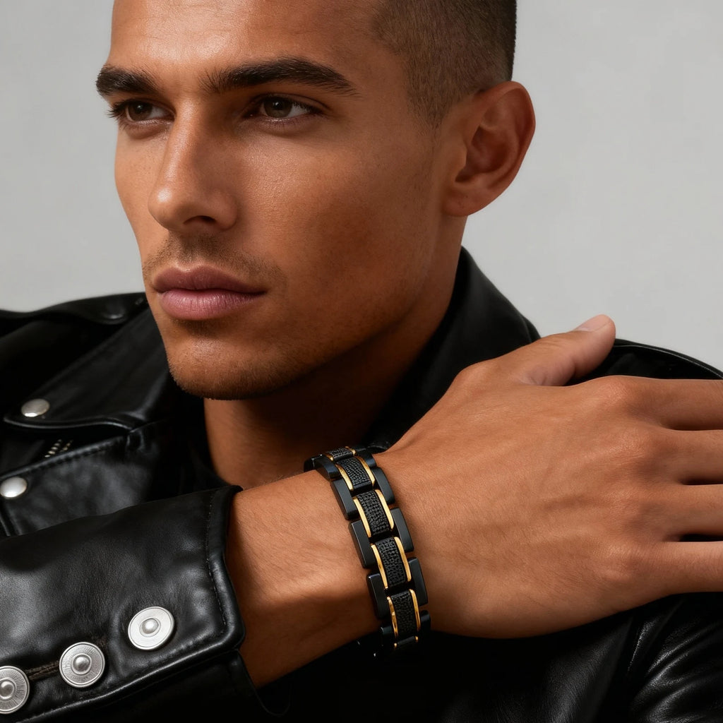 Premium Men's Chunky Stainless Steel Bracelet - 14.4MM Link