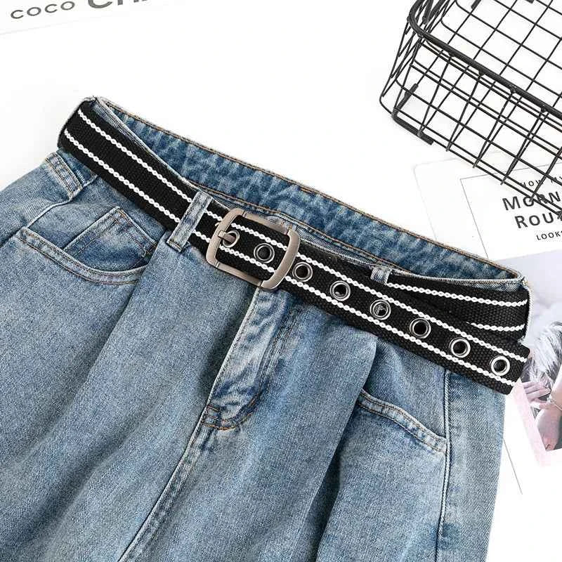Durable Canvas Tactical Belt - Premium Outdoor Casual Strap