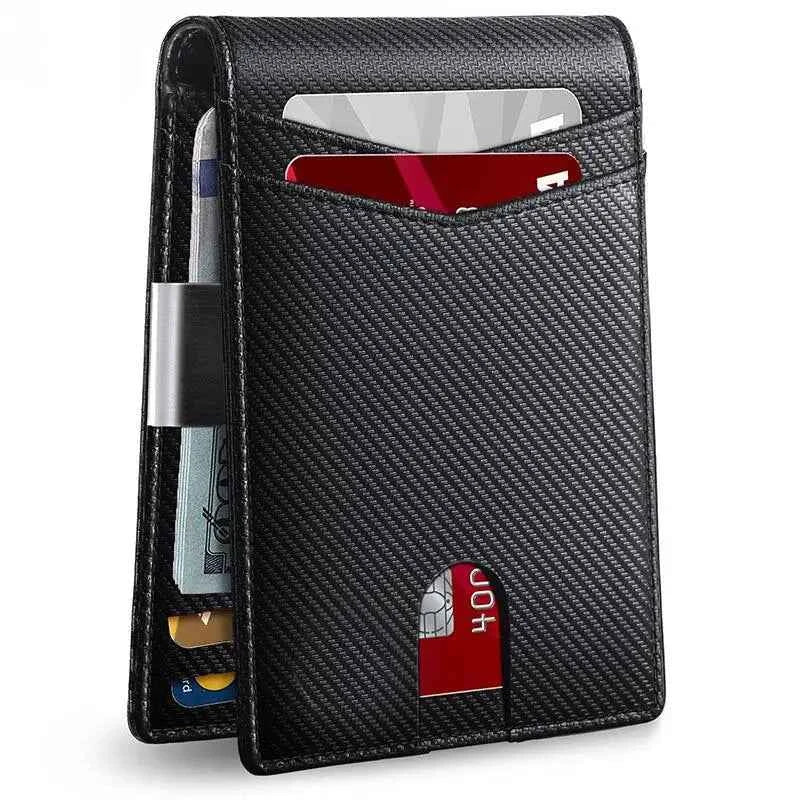 Premium Carbon Fiber Wallet - Slim RFID Blocking Card Holder