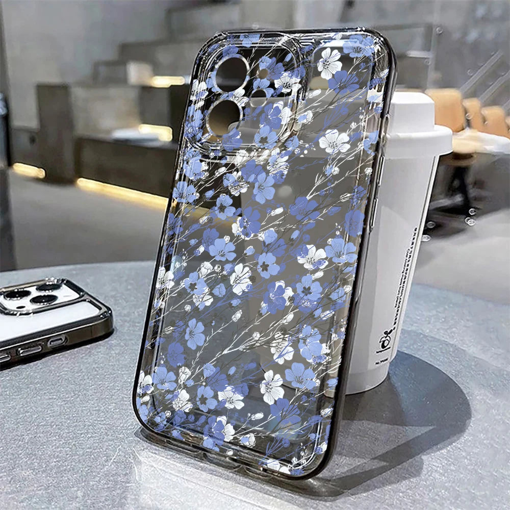 Premium Flower iPhone Case - Clear Shockproof Protection