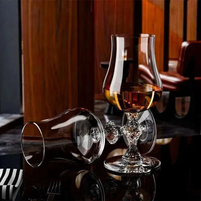 Premium Crystal Whiskey Tasting Glass - Professional Snifter