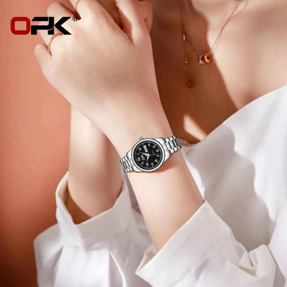 Elegant Women Quartz Watch - Waterproof Stainless Steel Luxury Ladies Timepiece