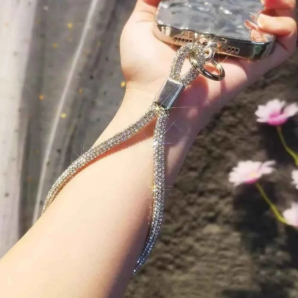 Luxury Crystal Phone Lanyard - Glitter Rhinestone Wrist Strap