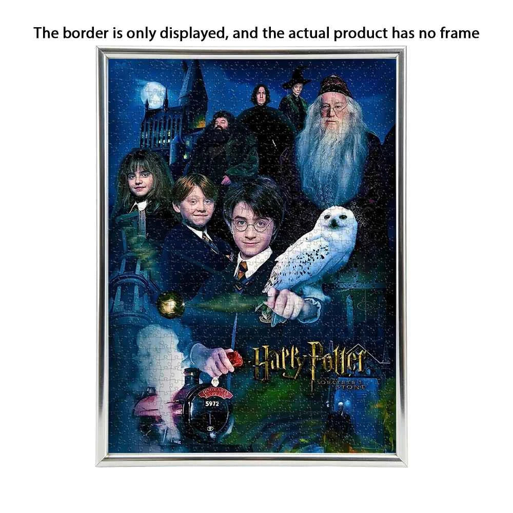 Premium Harry Potter Wooden Puzzle - Hogwarts Characters & Hedwig