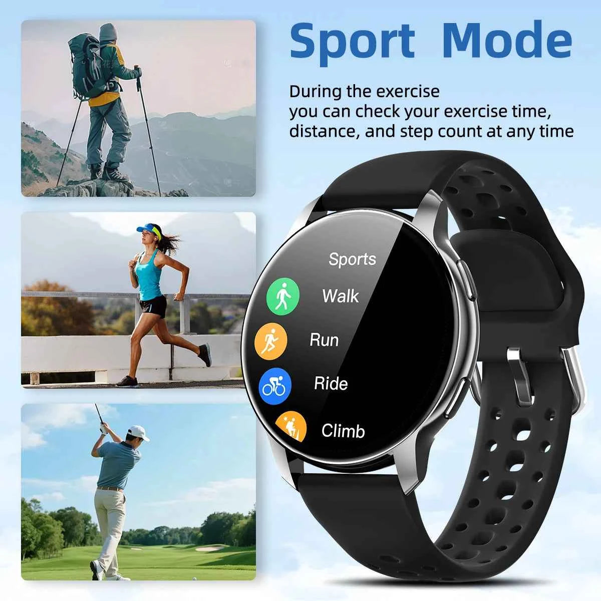 Premium Smart Watch - 1.46 HD Display Bluetooth Call & Fitness Tracker