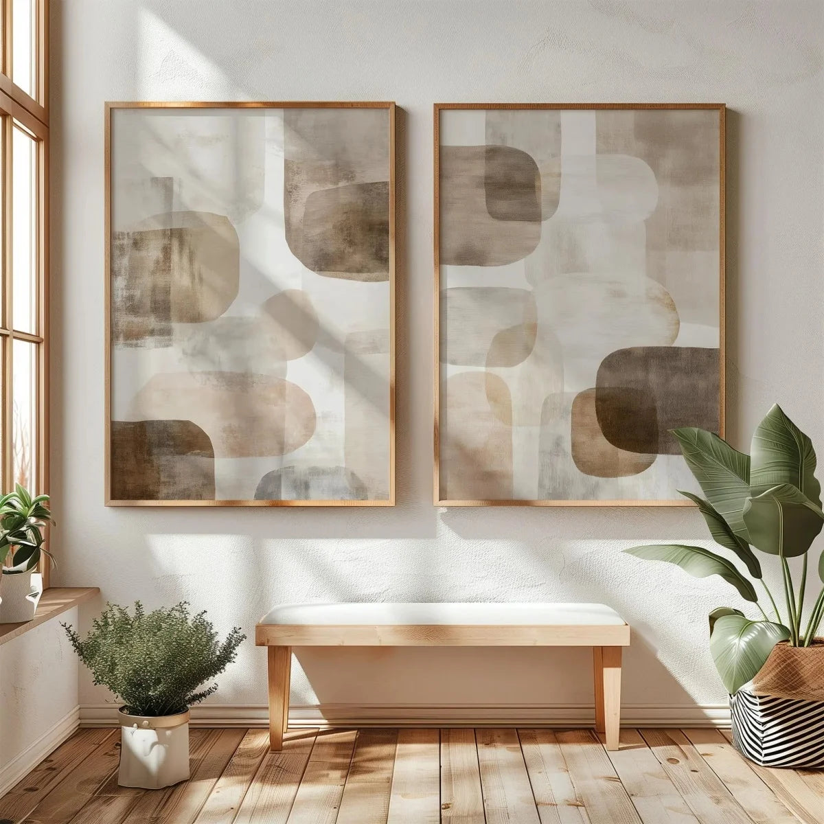 Elegant Wabi Sabi Art Print - Minimalist Japanese Mountain Canvas