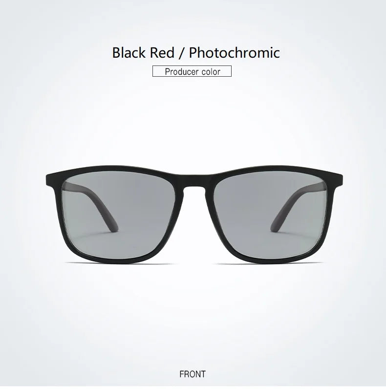 Premium Vintage Square Sunglasses - Photochromic & UV Protected