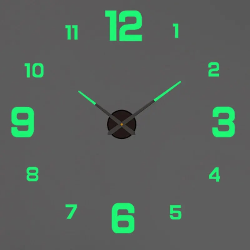Elegant Modern Large Wall Clock - 3D DIY Quartz Design