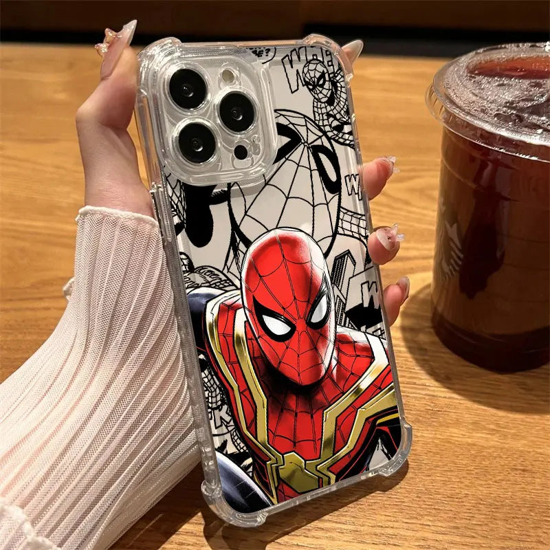 Premium Spider Man Clear Case - Shockproof Phone Cover