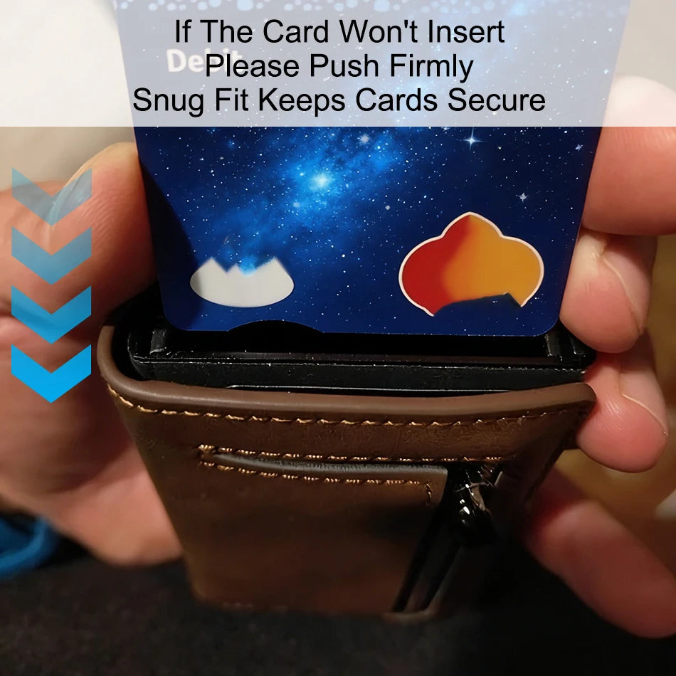 Minimalist Credit Card Holder - Premium Slim Pop Up Wallet