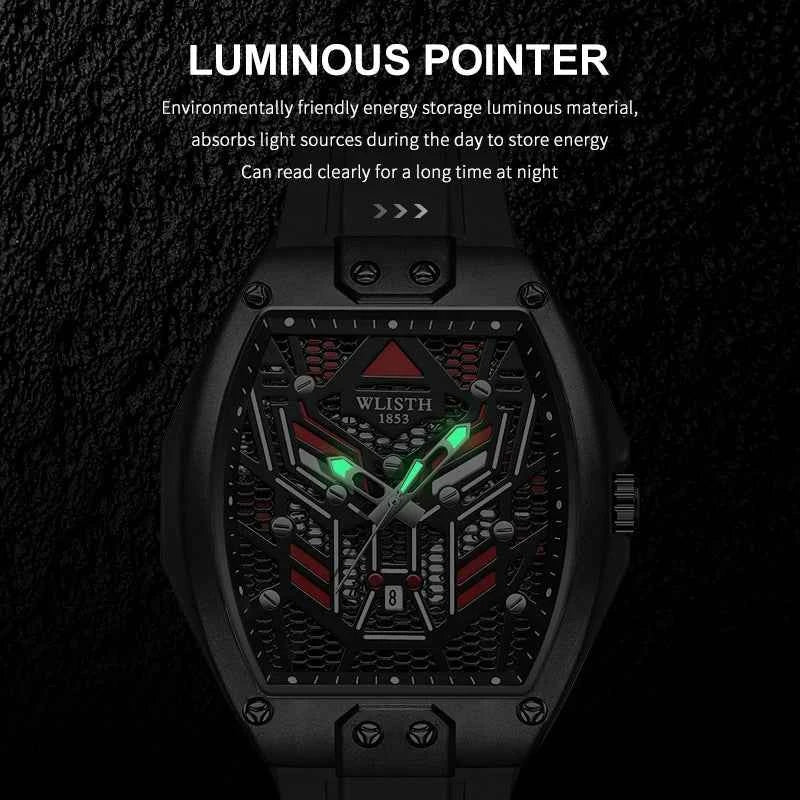 Luxury Men's Luminous Quartz Watch - Waterproof & Trendy