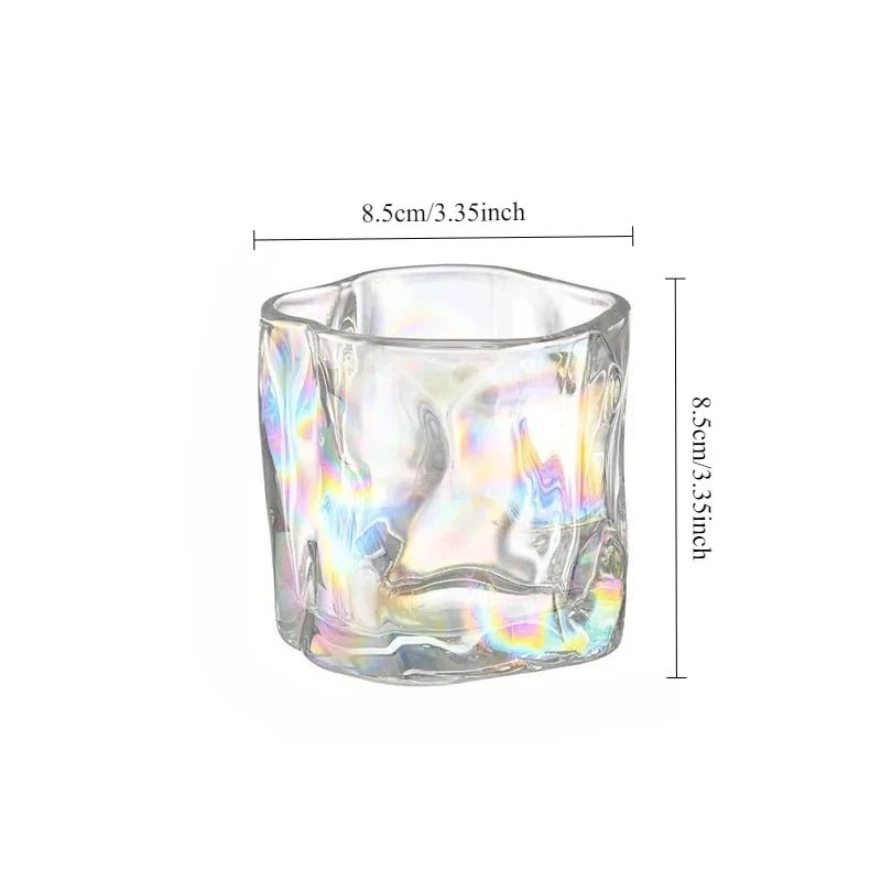 Elegant Luxury Irregular Whiskey Glass - 280ml