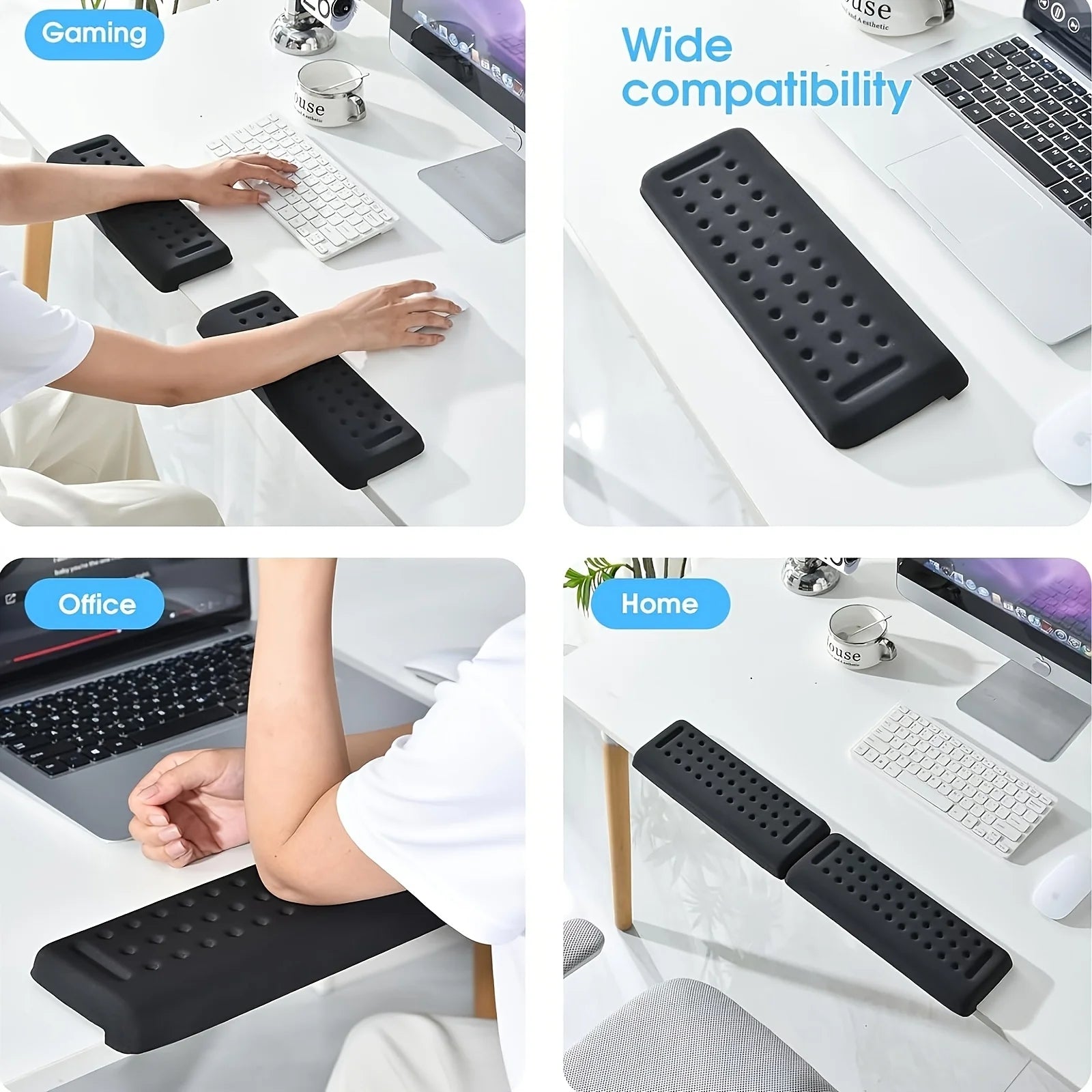 Premium Ergonomic Desk Pad - Non-Slip Wrist & Forearm Support