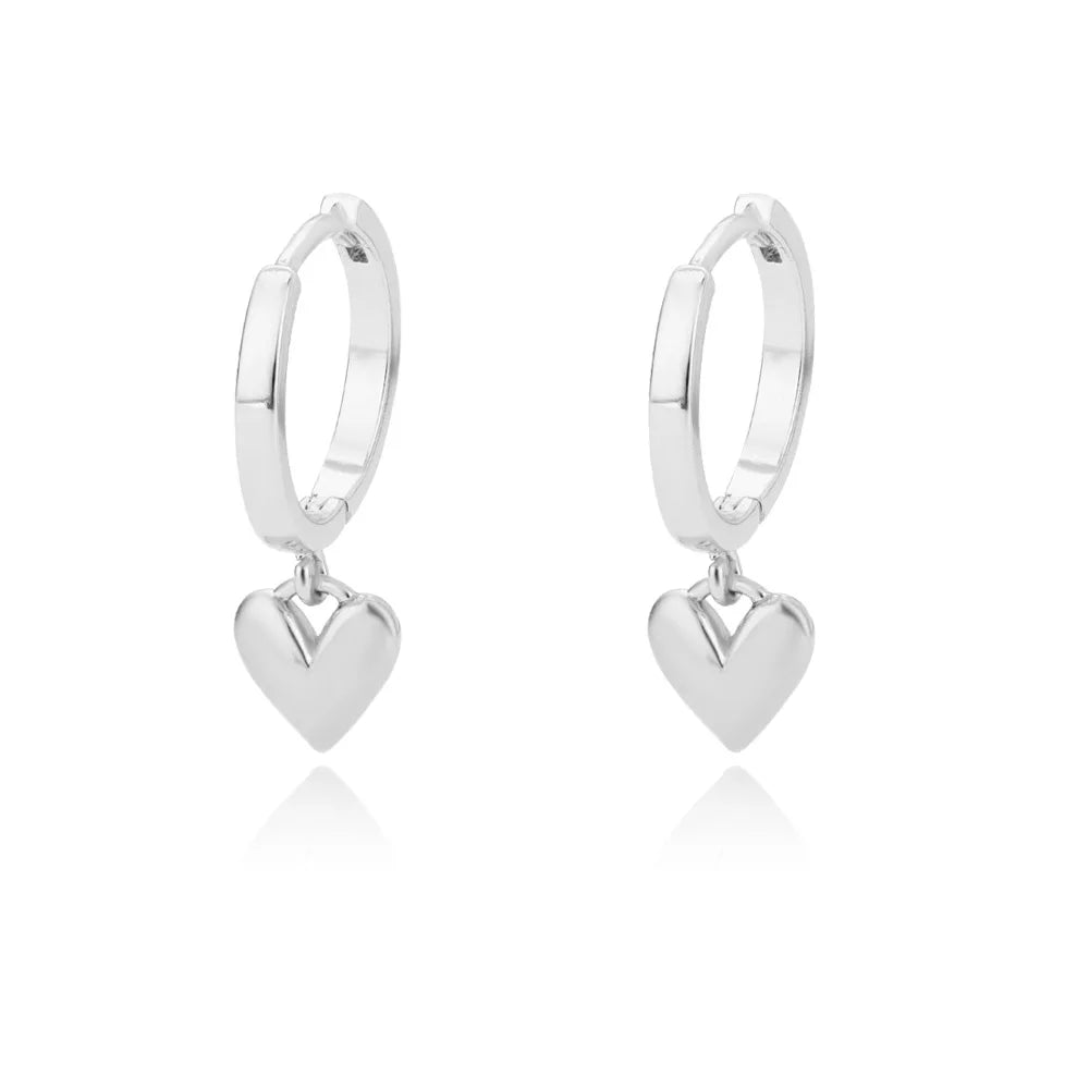 Elegant Star Hoop Earrings - Stainless Steel Y2K Jewelry