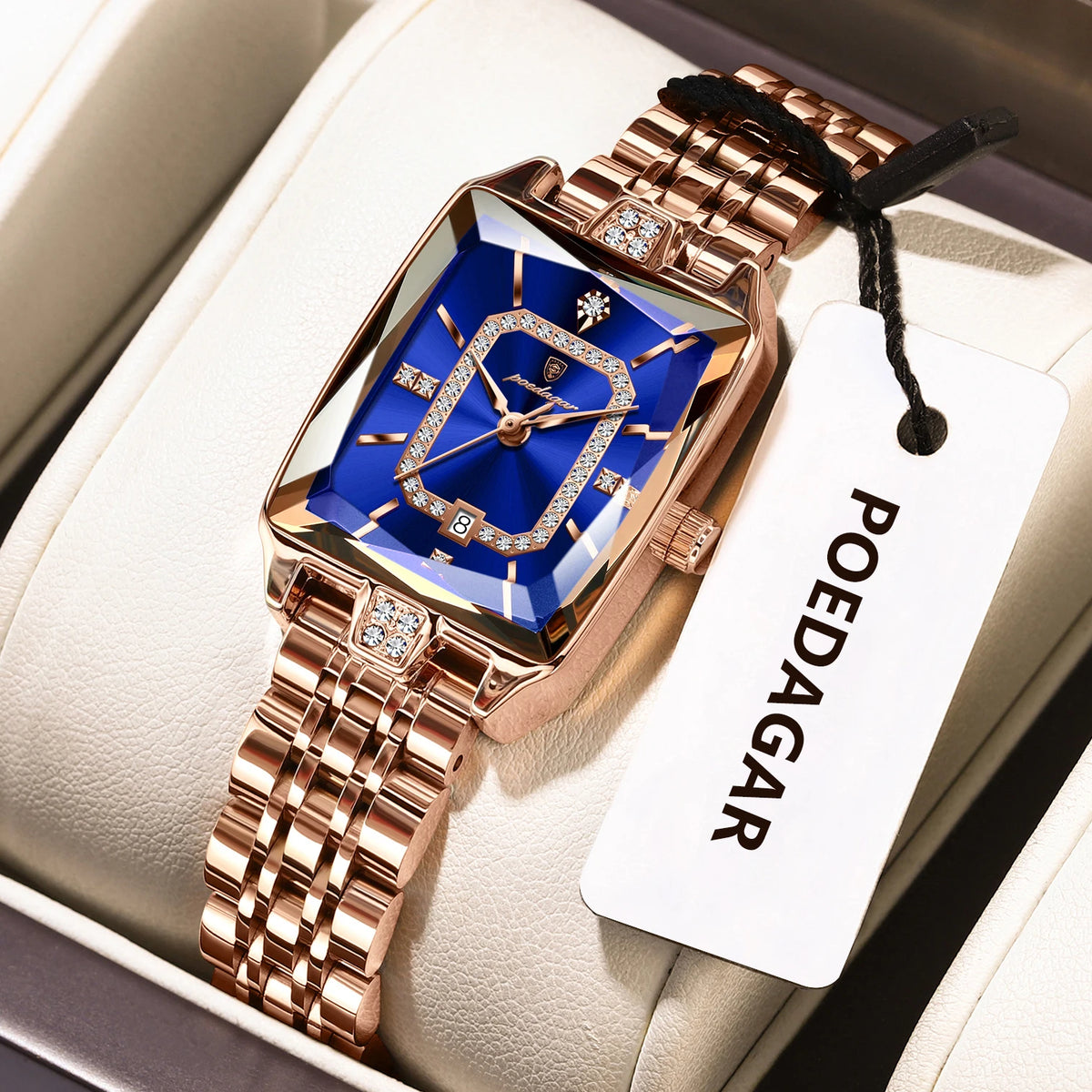 Elegant Women's Quartz Watch - Stainless Steel Waterproof Wristwatch