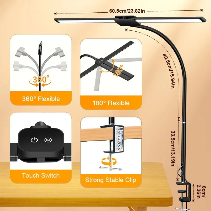Premium LED Desk Lamp - Eye-Caring Architect Design