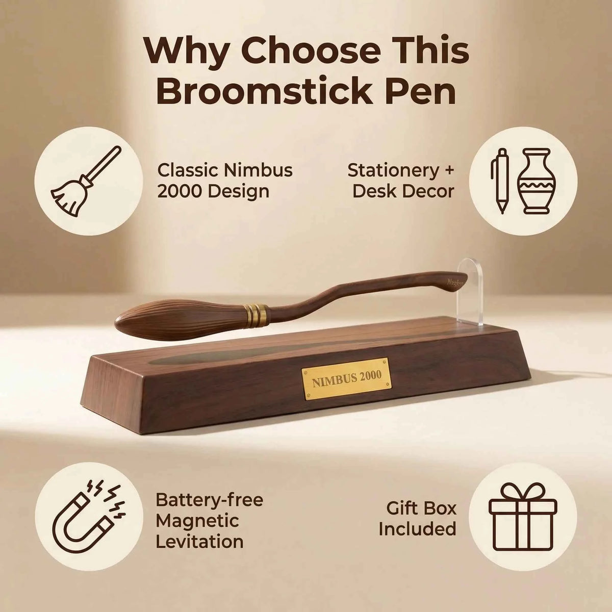 Magnetic Levitating Ballpoint Pen - Floating Desk Toy Gift