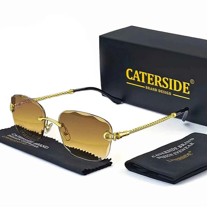 Designer Retro Punk Sunglasses - UV400 Gradient Shades