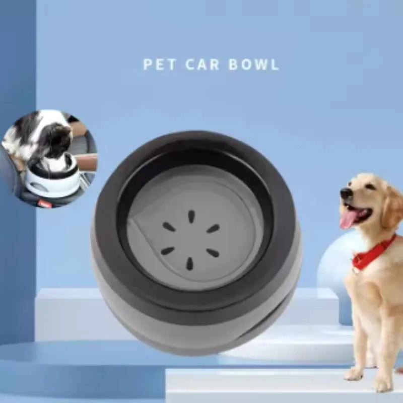 Portable Plastic Pet Dog Bowls No Spill Floating Design Non-Slip Cat Bowl Water Feeder Dry Mouth Support Pet Accessories