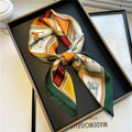 Luxury Silk Square Scarf - Elegant Satin Hair Wrap & Headband