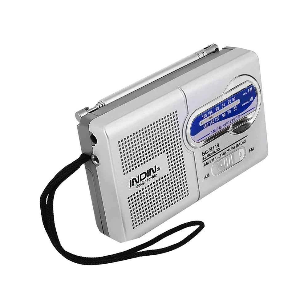Compact Mini Portable Radio - AM FM Travel Audio Device