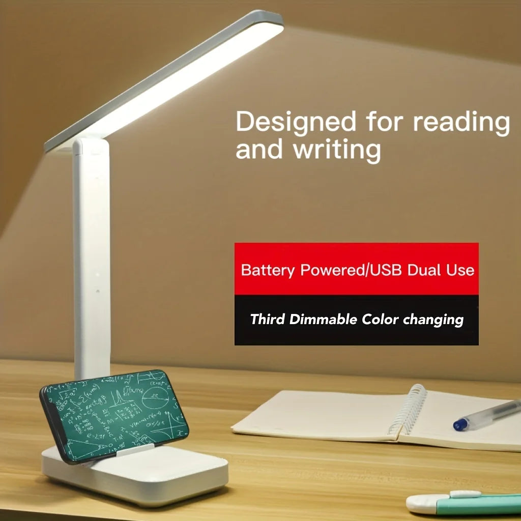Premium Foldable Eye Protection Desk Lamp - USB & Plug-in