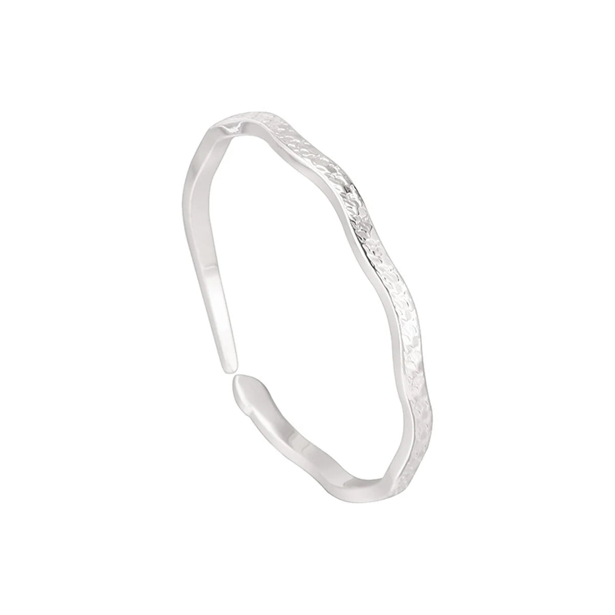 Elegant Crushed Ice Zircon Bracelet - Sterling Silver Charm