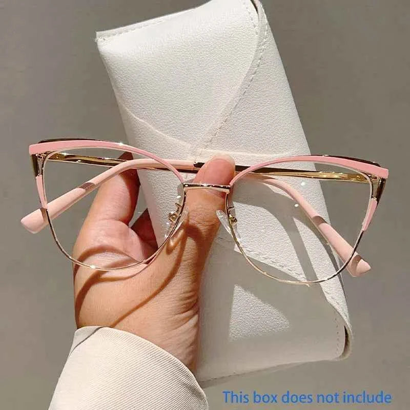 Luxury Oversized Cat Eye Glasses - Vintage Optical Frames