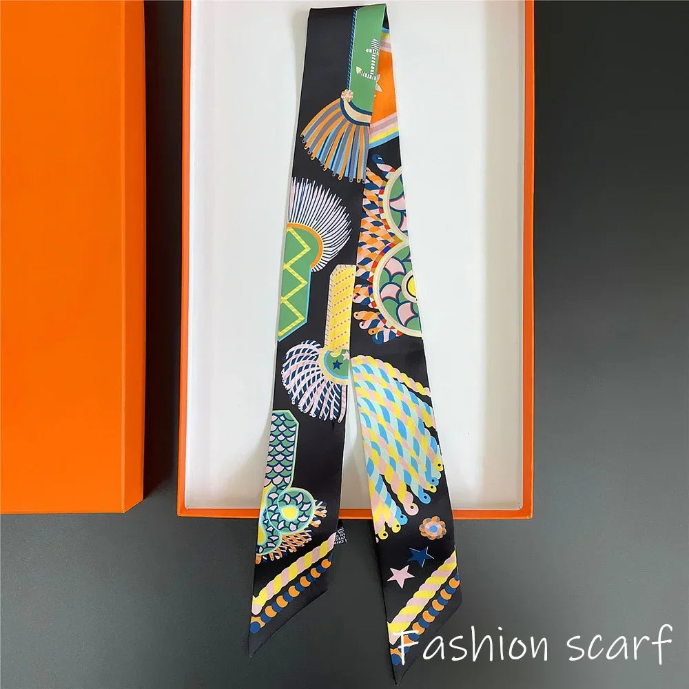 Luxury Basket Bag Scarf - Epaulet Handle Accessory