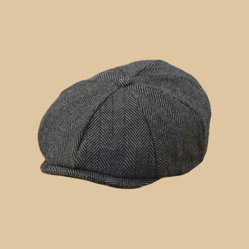 Male Plus Size Ivy Hat Big Head Man Spring Summer and Autumn Newsboy Cap Wool Beret Caps Winter Felt Flat Caps 55-58cm 59-60cm - Tulique