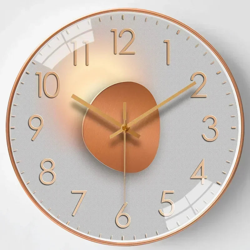 Elegant Silent Modern Wall Clock - Non-Ticking Design