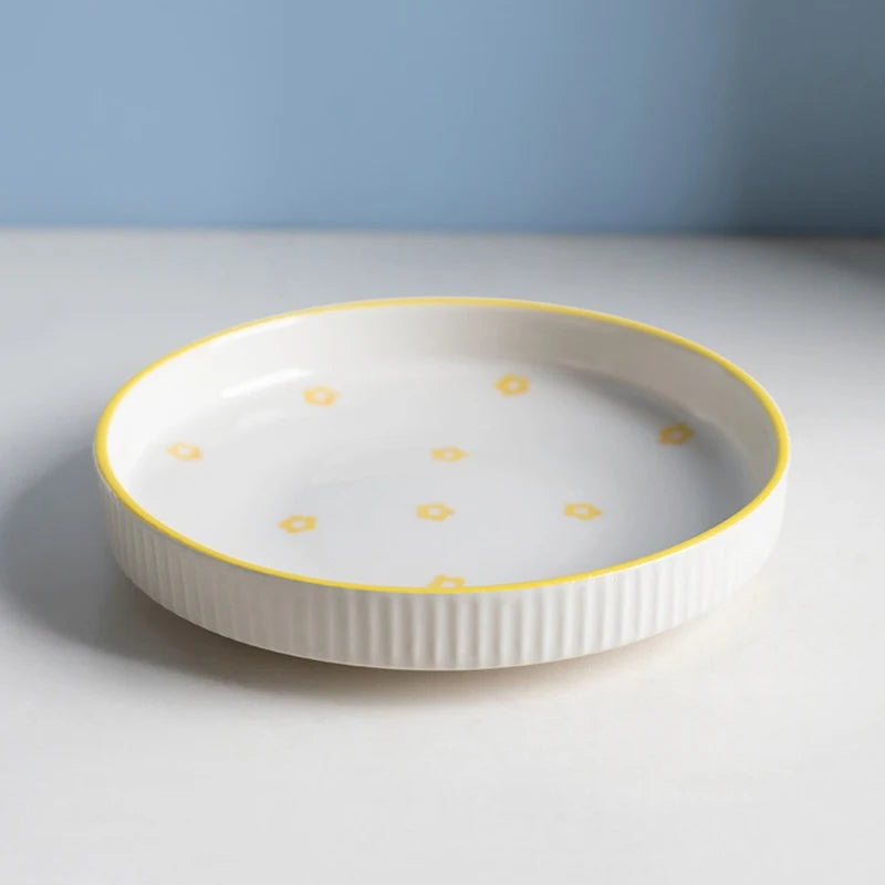 Premium Ceramic Cat Bowl - Elevated Feeding & Water Dish